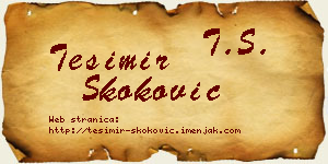 Tešimir Skoković vizit kartica